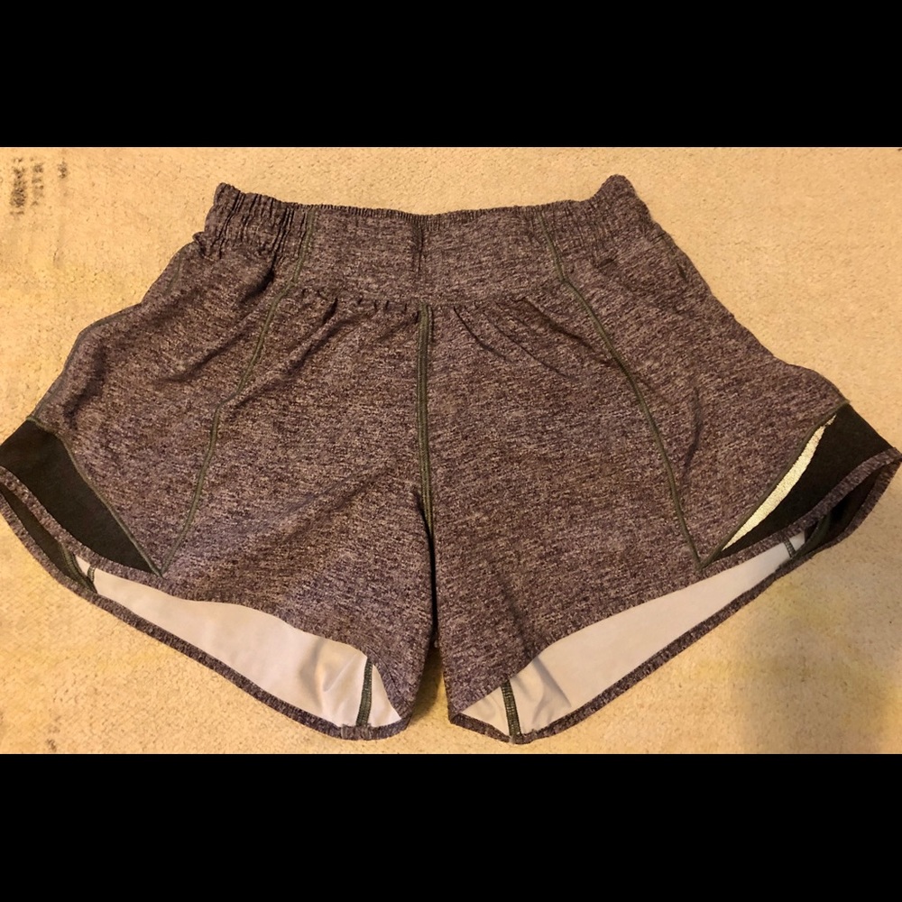 Size 4 Tall grey Lululemon shorts